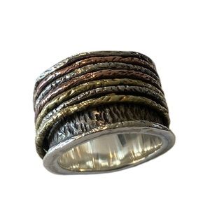 Mixed Metals Spinner Ring